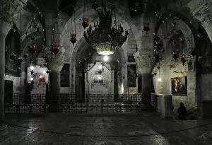 Images Dated 1st January 2014: Israel. Jerusalem. Basilica of the Holy Sepulchre. Chapel of
