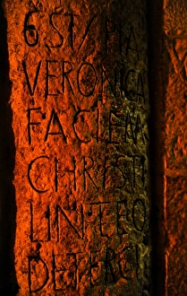 Images Dated 2nd January 2014: Israel. Jerusalem. Via Dolorosa. Inscription that marks the