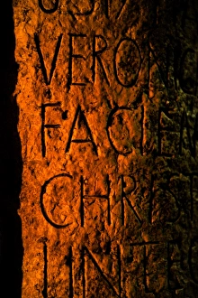 Images Dated 2nd January 2014: Israel. Jerusalem. Via Dolorosa. Inscription that marks the