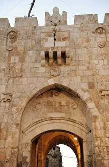 Images Dated 2nd January 2014: Israel. Jerusalem. Lions Gate. Old City Walls
