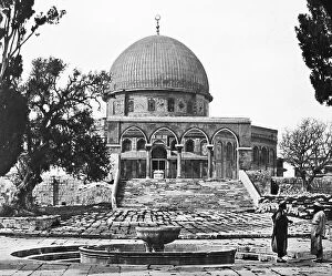 Muslim Collection: Israel Jerusalem Mosque of Omar pre-1900