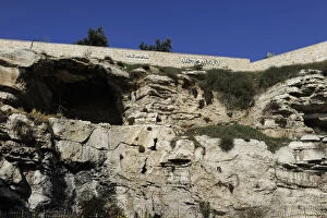 Near Gallery: Israel. Jerusalem. Mound - possibly the real Golgotha or Cal
