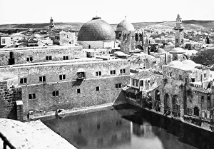 Pre 1900 Prints: Israel Jerusalem Pool of Hezekiah pre-1900