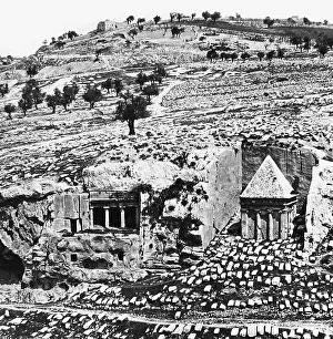 Jehoshaphat Prints: Israel Jerusalem Valley of Jehoshaphat pre-1900