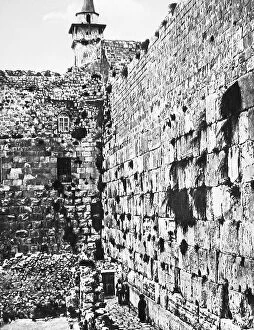 Judaism Collection: Israel Jerusalem Wailing Wall pre-1900