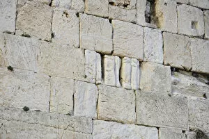Images Dated 30th December 2013: Israel. Jerusalem. Western Wall. Detail