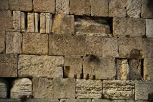 Images Dated 30th December 2013: Israel. Jerusalem. Western Wall. Detail