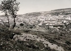 Israel Palestine photochrome - town of Nazareth