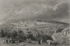 Walled Prints: Israel. Panoramic view of Jerusalem