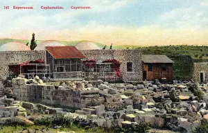 Synagogue Prints: Israel - Roman ruins at Capernaum