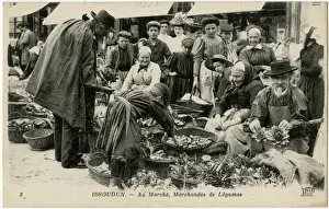 Indre Prints: Issoudun, France - The Vegetable Market