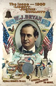 The issue - 1900. Liberty. Justice. Humanity. W. J. Bryan
