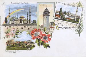 Galata Collection: Istanbul (Constantinople) Turkey - Blue Mosque, Galata Tower