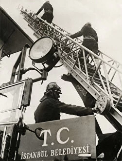 Dec19 Collection: Istanbul Modern Fire Department, Turkey - Steel Fire Escape