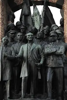 Istanbul. Republic Monument, 1928 by Italian sculptor Pietro