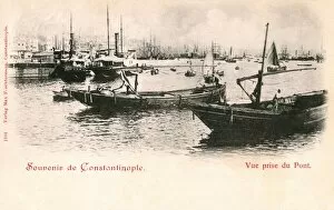Fruchtermann Collection: Istanbul, Turkey - Boats in Istanbul Harbour