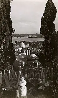 Eyub Prints: Istanbul, Turkey - Cemetery at Eyub
