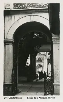 Eyub Prints: Istanbul, Turkey - Entrance of the Tomb of Eyub Sultan