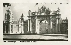 Dolmabahce Prints: Istanbul, Turkey - The Gate of the Dolmabahce Palace