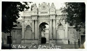 Dolmabahce Prints: Istanbul, Turkey - The Gate of the Dolmabahce Palace