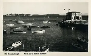 Marmara Prints: Istanbul, Turkey - Harbour at Moda - Sea of Marmara