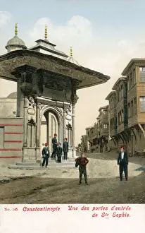 Supported Prints: Istanbul, Turkey, Ottoman Empire - Entrance to Ayasofya