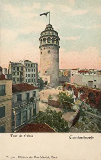 Galata Collection: Istanbul, Turkey, Ottoman Empire - Galata Tower