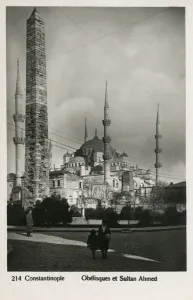 Ahmed Prints: Istanbul, Turkey - Sultanahmet Mosque & Walled Obelisk