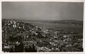 Tophane Prints: Istanbul, Turkey - Tophane area from Galata Tower