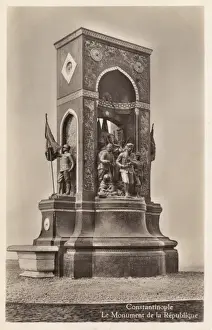 Istanbul, Turkey - The Turkish Republic Monument
