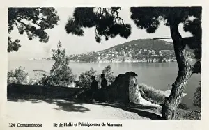 Istanbul, Turkey - View of Buyukada from Heybeliada