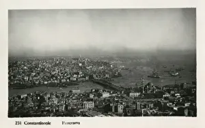 Galata Prints: Istanbul, Turkey - View of Eminonu and Galata