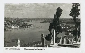 Eyub Prints: Istanbul, Turkey - View of Golden Horn from Eyub