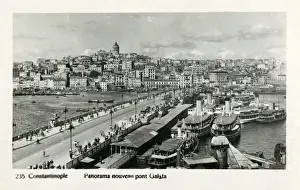Galata Prints: Istanbul, Turkey - View of the New Galata Bridge
