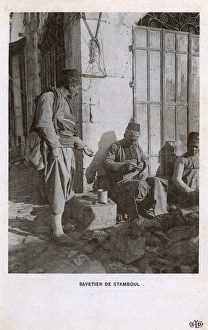 Images Dated 5th August 2016: Istanbul - Turkish Street Cobbler