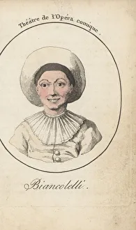 Fame Prints: Italian actress Caterina Biancolelli as Colombina