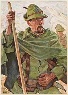 Alpine Prints: Italian Alpine Soldier