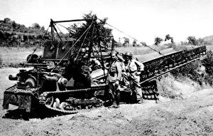Sides Prints: Italian Bridge-layer on Army Manoevres, 1936