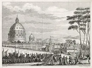 Enter Prints: ITALIAN CAMPAIGN The French march into Rome Date: 16 February 1798