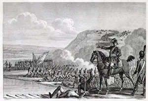 Commands Prints: ITALIAN CAMPAIGN Monnet commands his men at the battle of Bussolingo Date
