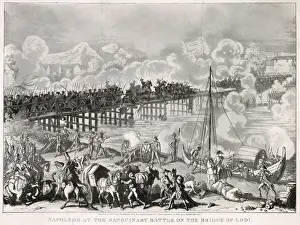 ITALIAN CAMPAIGN Napoleon at the Sanguinary Battle on the Bridge of Lodi