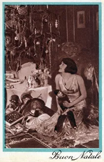Alongside Gallery: Italian Christmas Greetings Postcard