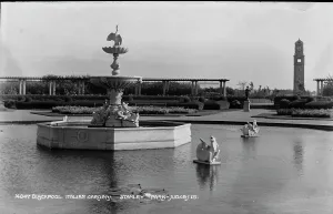 Blackpool Prints: Italian Garden Fountain in Stanley Park