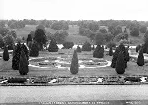 Tyrone Prints: Italian Gardens, Baronscourt, Co Tyrone