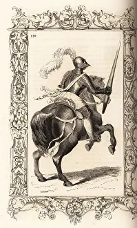 Plume Prints: Italian light cavalryman of the 16th century