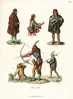 Iillustration Gallery: Italian male fashion, late 15th century