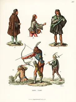 Images Dated 15th November 2019: Italian male fashion, late 15th century