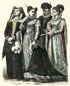 Images Dated 1st February 2019: Italian man and three women