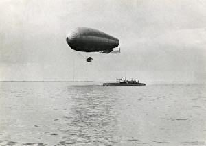 Images Dated 4th October 2011: Italian MAS boat at sea with balloon attached