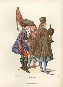 Italian mens fashions from the mid 15th century